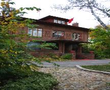 Primary elevation, from the north, of the Taylor House, Portage la Prairie, 2005; Historic Resources Branch, Manitoba Culture, Heritage, Tourism and Sport, 2005