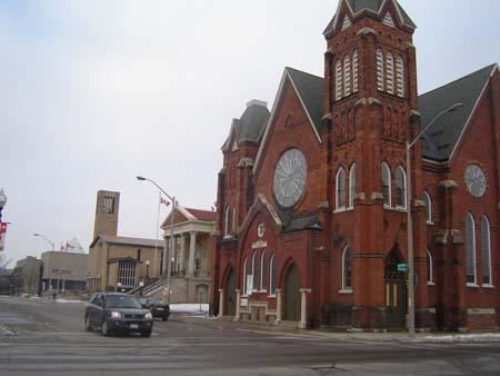 East side of George Street in Victoria Park Square
