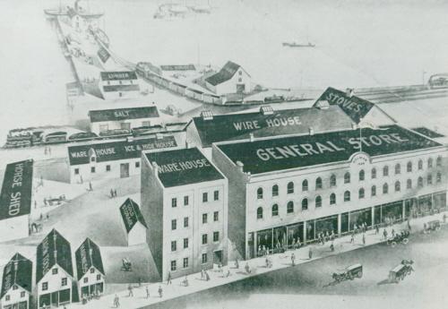 Drawing of Holman's complex, c. 1915