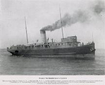 Showing the steamer Northumberland, c. 1900; Souvenir View Album of PEI