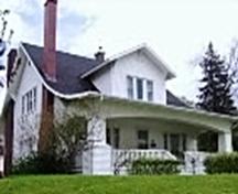 View of the front façade of the house; City of Bathurst