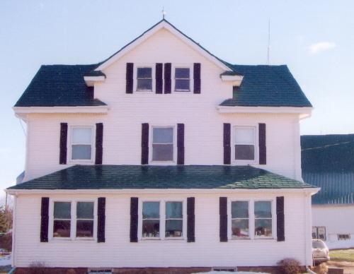 Showing west elevation