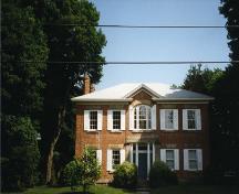 View showing front façade and mature trees – 1995; OHT, 1995