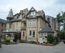 Of note is the varied roofline including gables and dormers.; Martina Braunstein, 2007.