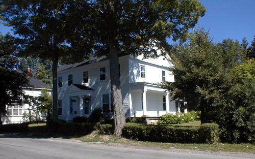 Front and side view of the house