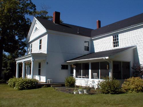 Side view of the house