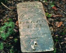 Showing stone of John Walsh; PEI Genealogical Society, 2006