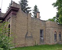 North elevation of the Portage la Prairie Land Titles Building, Portage la Prairie, 2006; Historic Resources Branch, Manitoba Culture, Heritage, Tourism and Sport, 2006