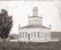 View of the temple from the north-east; Sharon Temple Museum Society