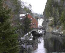 Looking at the Gorge from the lower bridge to the falls; Norma Stewart