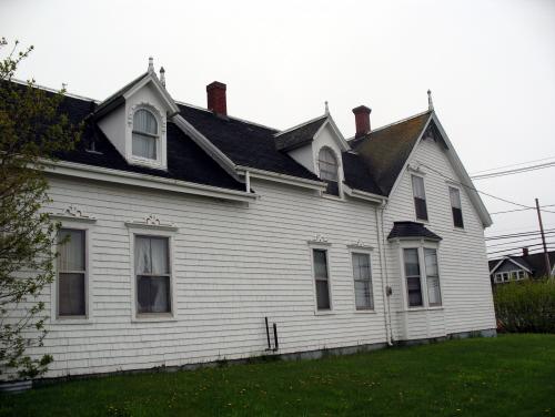 Showing northwest elevation