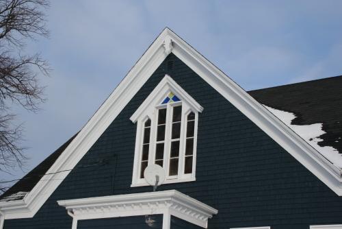 Showing detail of Gothic window
