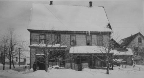 Showing front elevation with verandah, c. 1900