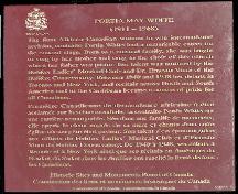 Zion Baptist Church, Truro, historic site plaque, 2004; Heritage Division, NS Dept. of Tourism, Culture and Heritage, 2004