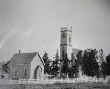 Showing glebe school near Holy Trinity Church; PEI PARO Acc. 2841/44