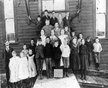 Historic view of Mud Bay School, 1899; City of Surrey, 2007
