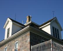 Toit (détail) - du sud-ouest de la maison Carpentier, région de Griswold, 2005; Historic Resources Branch, Manitoba Culture, Heritage, Tourism and Sport, 2005