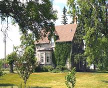 Contextual view, from the southeast, of the Young House, Cypress River area, 2006; Historic Resources Branch, Manitoba Culture, Heritage, Tourism and Sport, 2006