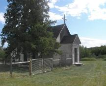 Anglican Church, featuring landscaped grounds; Fedyk, 2008