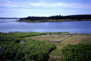 View of remains