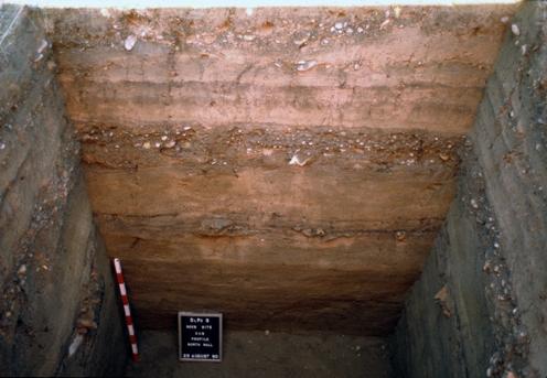 Profile of north wall