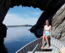 View looking through the Burnt Head Arch. Date unknown.; Deborah O'Rielly/ HFNL 2008