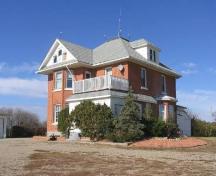 View northwest at front and south elevations, 2005.; Government of Saskatchewan, Marvin Thomas, 2005.