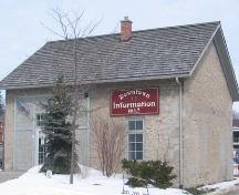 This photo features the brick and stone construction, 2007.; Lindsay Benjamin, 2007.