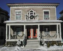 This photograph shows the front façade of the home, 2005; City of Saint John