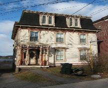 This photograph shows the contextual view of this Second Empire home, 2006; City of Saint John