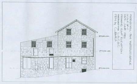 East Elevation, Phoenix Mill, 1982