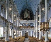 Interior view of Church of Sainte-Marie National Historic Site of Canada, 2004.; Parks Canada Agency / Agence Parcs Canada, J. Dufresne, 2004.