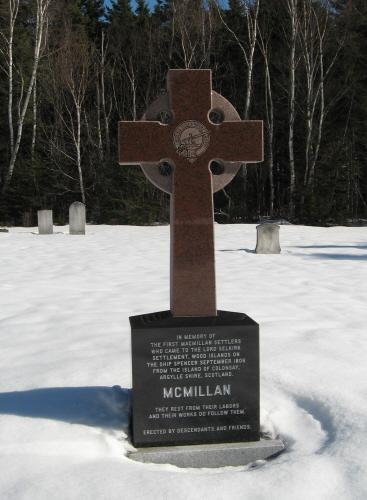 Celtic Cross with McMillan Clan Badge