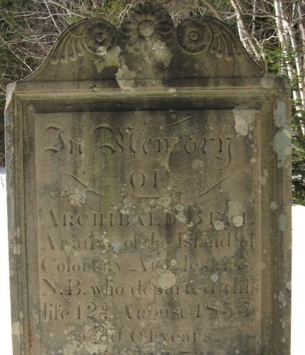 Showing Bell stone