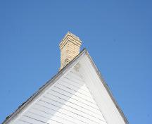 Cheminée (détail) de l'église unie et cimetière d'Arnaud, Arnaud, 2007; Historic Resources Branch, Manitoba Culture, Heritage, Tourism and Sport, 2007