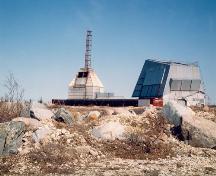 General view of the Churchill Rocket Research Range, showing its special-purpose buildings and structures in their as-found designs, materials and construction technology.; Parks Canada Agency/Agence Parcs Canada.