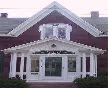 Parish School - west elevation detail; MacNaught History Centre and Archives, 2003