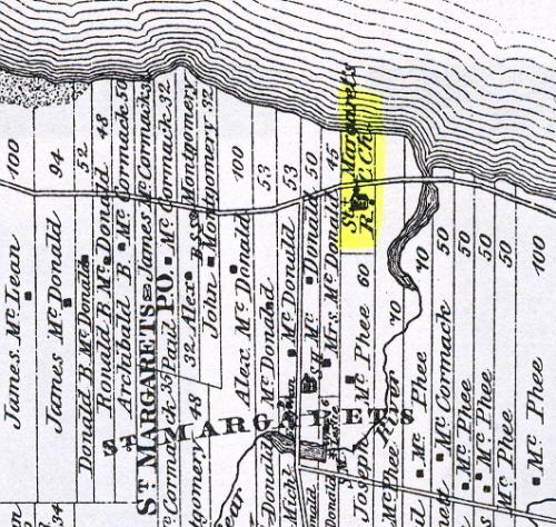Map of the St. Margaret's Parish