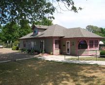 Featured is the west elevation of the Boat House.; Lyndsay Haggerty, 2007.