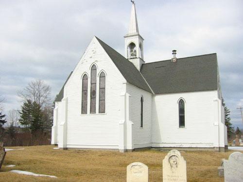View of the east transept of the church