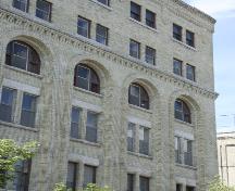 Mur (détail) du bâtiment Adelman, Winnipeg, 2005; Historic Resources Branch, Manitoba Culture, Heritage, Tourism and Sport, 2005