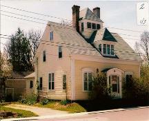 Front and side elevations, 14 Albert Street, Bridgetown, NS, 1985.; Bridgetown and Area Historical Society, 1985.