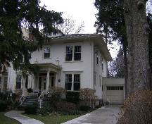 Featured is the entranceway with portico.; Kayla Jonas, 2008.