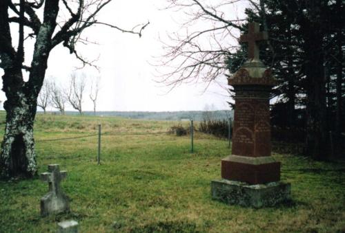 Showing Stewart stone with Bonshaw hills