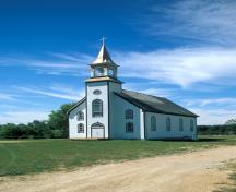 Vue du nord-est du site historique Monseigneur Taché, Ste. Geneviève, 2005; Historic Resources Branch, Manitoba Culture, Heritage and Tourism, 2005