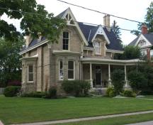 Of note are the two bay windows on first floor.; Kayla Jonas, 2008.