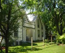 Featured is the first-storey porch treillage.; Kayla Jonas, 2007.