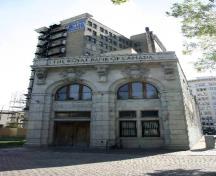 Façade ouest de l'annexe de l'ancien édifice de banque d'Union, Winnipeg, 2006; Historic Resources Branch, Manitoba Culture, Heritage and Tourism, 2006