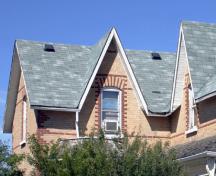 Roof and wall details of the Berry House, Reston, 2007; Historic Resources Branch, Manitoba Culture, Heritage and Tourism, 2007