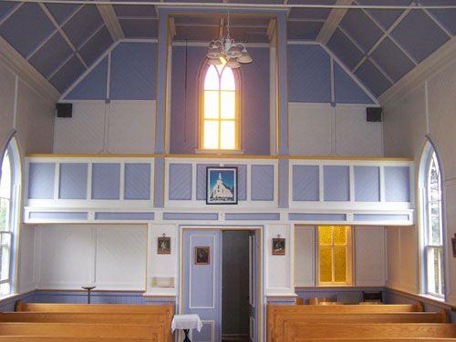 Interior rear, with balcony